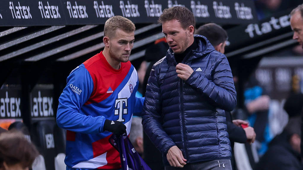 Matthijs de Ligt und Julian Nagelsmann pflegten beim FC Bayern ein gutes Verhältnis