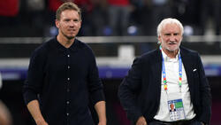 Bundestrainer Julian Nagelsmann (l.) und DFB-Sportdirektor Rudi Völler