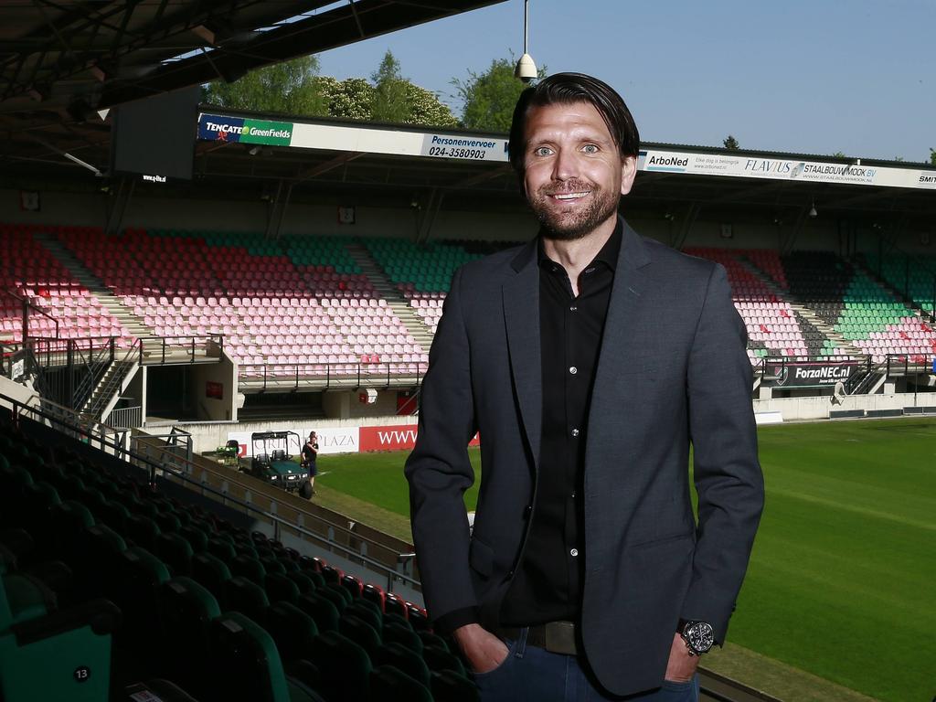 Peter Hyballa is als hoofdtrainer de opvolger van Ernest Faber bij NEC Nijmegen. (13-05-2016)
