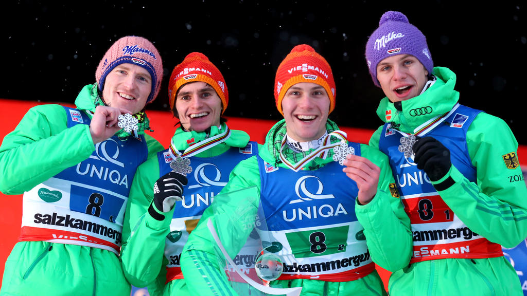 Die deutschen Skispringer streben viele Medaillen an Die deutschen Skispringer streben viele Medaillen an