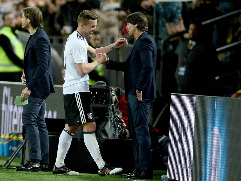 Lukas Podolski verabschiedete sich von der Nationalmannschaftsbühne