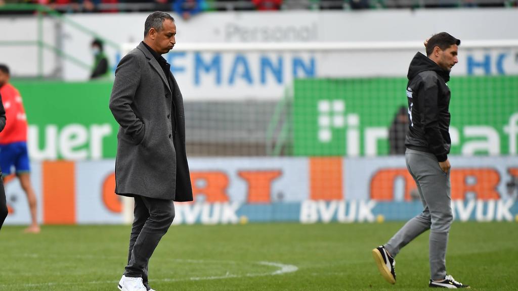 Rachid Azzouzi (li.) war sichtlich enttäuscht Rachid Azzouzi (li.) war sichtlich enttäuscht