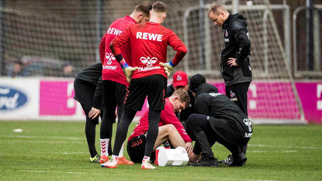 Luca Kilian hat sich am Sprunggelenk verletzt Luca Kilian hat sich am Sprunggelenk verletzt
