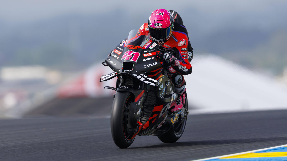 Aprilia-Pilot Aleix Espargaro wartet noch auf seinen ersten Podestplatz 2023