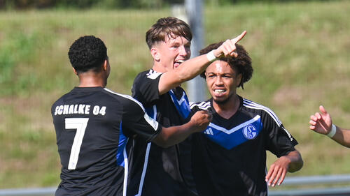 Max Grüger (M.) hat beim FC Schalke 04 verlängert