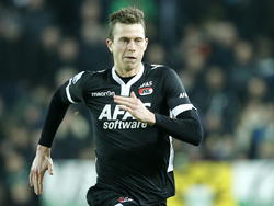 Mühren in het shirt van AZ Alkmaar tijdens de wedstrijd tegen FC Groningen. (08-02-2015) 