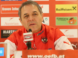 ÖFB-Teamchef Marcel Koller versprach ein "spannendes und gutes Spiel" gegen Bosnien