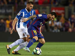 Lionel Messi wird mit dem FC Barcelona gegen Lokalrival Espanyol antreten