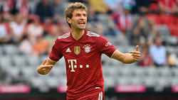 Gestenreich auf dem Fußballplatz unterwegs: Thomas Müller vom FC Bayern