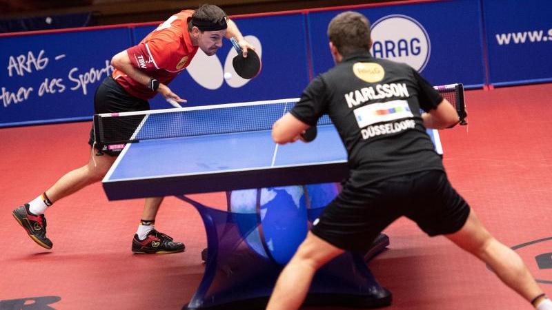 Timo Boll besiegte im Halbfinale den Schweden Kristian Karlsson Timo Boll besiegte im Halbfinale den Schweden Kristian Karlsson