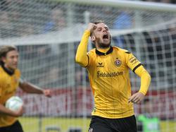 Nicht zuletzt dank Justin Eilerssteht Dynamo Dresden am 23. an der Spitze der Drittliga-Tabelle