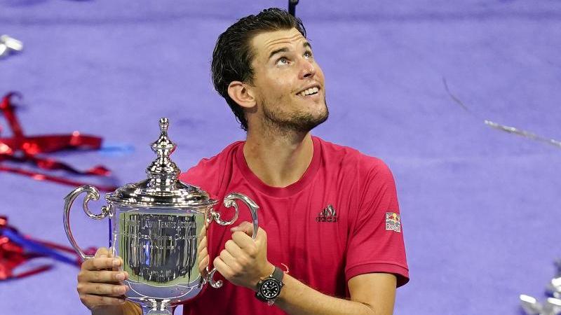 Hat das Finale der US Open gewonnen: Dominic Thiem aus Österreich. Foto: Seth Wenig/AP/dpa Hat das Finale der US Open gewonnen: Dominic Thiem aus Österreich. Foto: Seth Wenig/AP/dpa