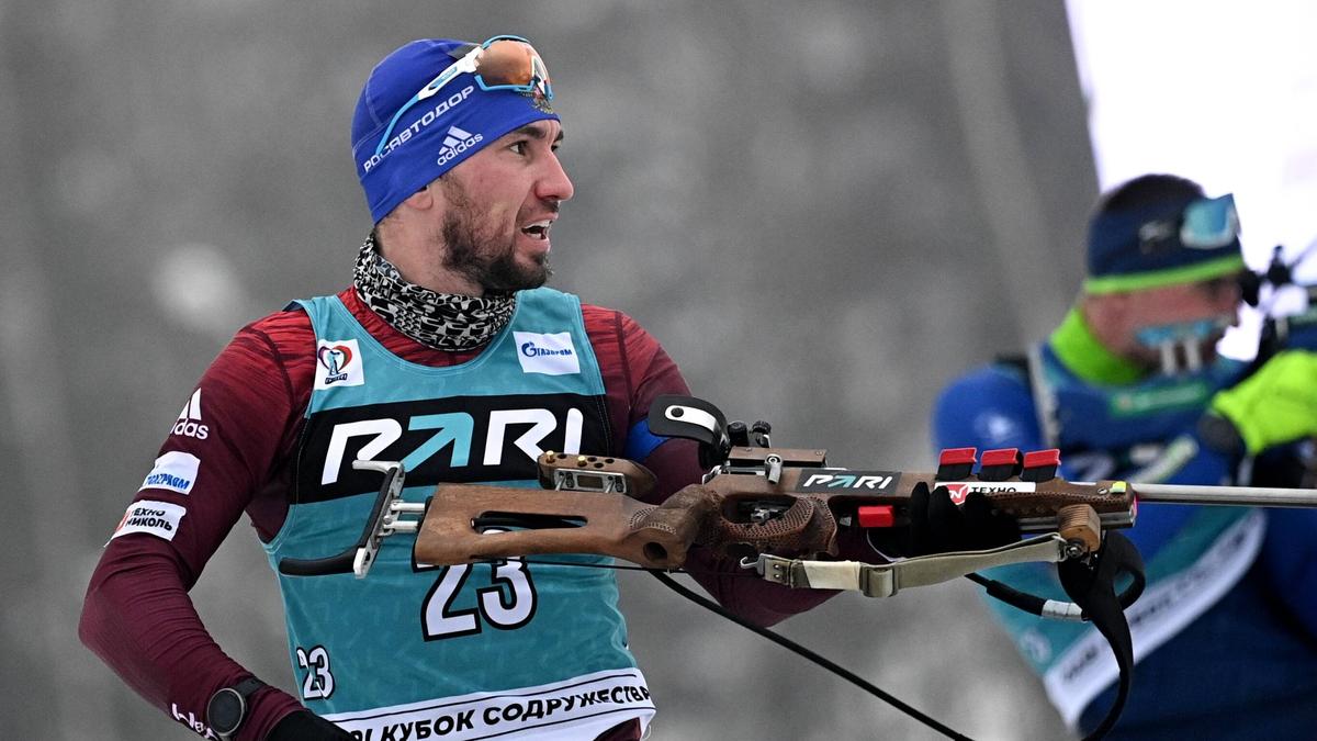 Biathlet Alexander Loginov ist nicht Teil der Nationalmannschaft Russlands