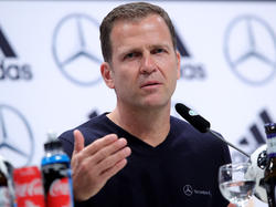 Oliver Bierhoff sprach am Freitag auf der Pressekonferenz