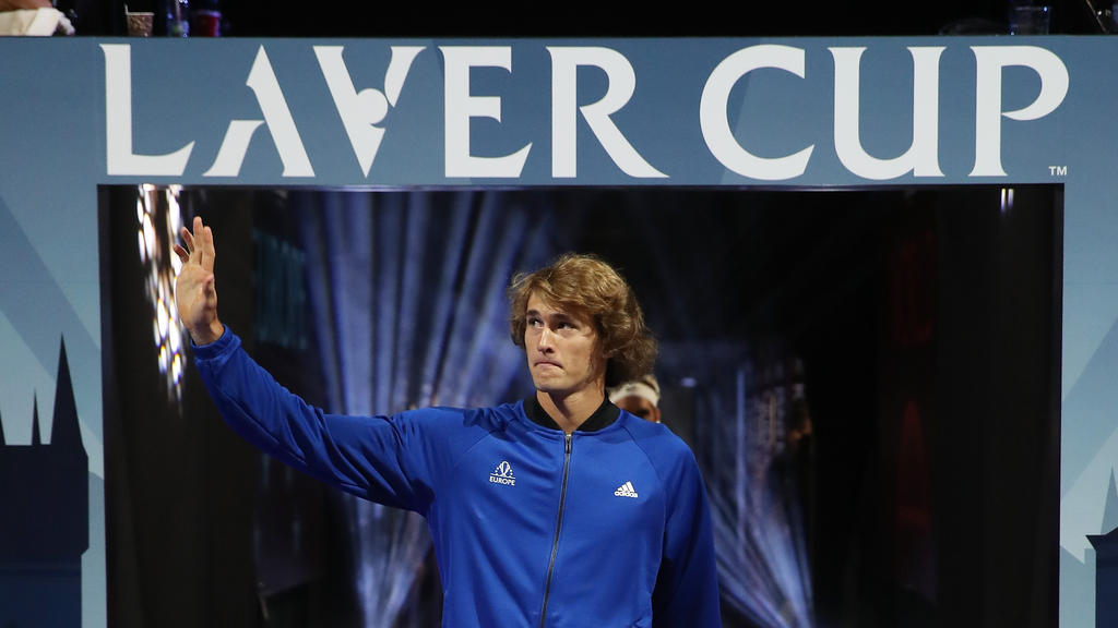 Schlägt beim Laver Cup für das Team Europa auf: Alexander Zverev Schlägt beim Laver Cup für das Team Europa auf: Alexander Zverev