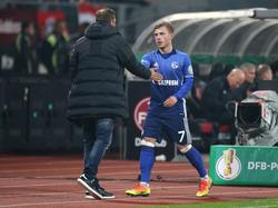 Max Meyer (r.) lobt die neue Ruhe auf Schalke