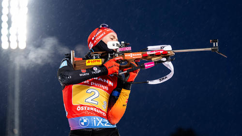 Auch in Oberhof wollen die deutschen Biathleten um Benedikt Doll um Podestplätze kämpfen