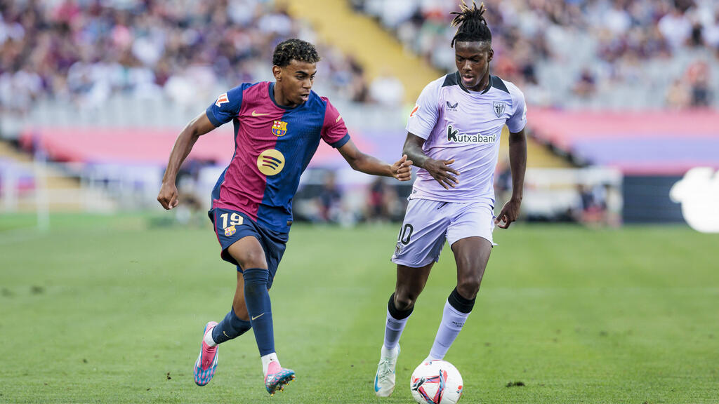 Wird Nico Williams (r.) beim FC Bayern im Sommer zu einem heißen Thema? Wird Nico Williams (r.) beim FC Bayern im Sommer zu einem heißen Thema?