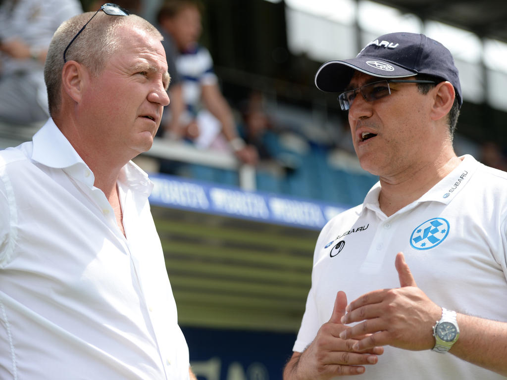 Bei den Stuttgarter Kickers entlassen: Massimo Morales (r.) Bei den Stuttgarter Kickers entlassen: Massimo Morales (r.)