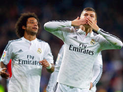 Toni Kroos celebrando un gol con el Real Madrid. (Foto: Getty)