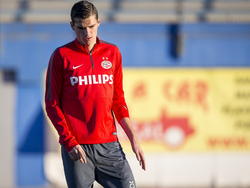 Menno Koch tijdens de training van PSV op Gran Canaria. (05-01-15)