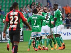 Los 'Verts' reaccionaron tras la decepción de la derrota 1-0 en Bastia. (Foto: Getty)