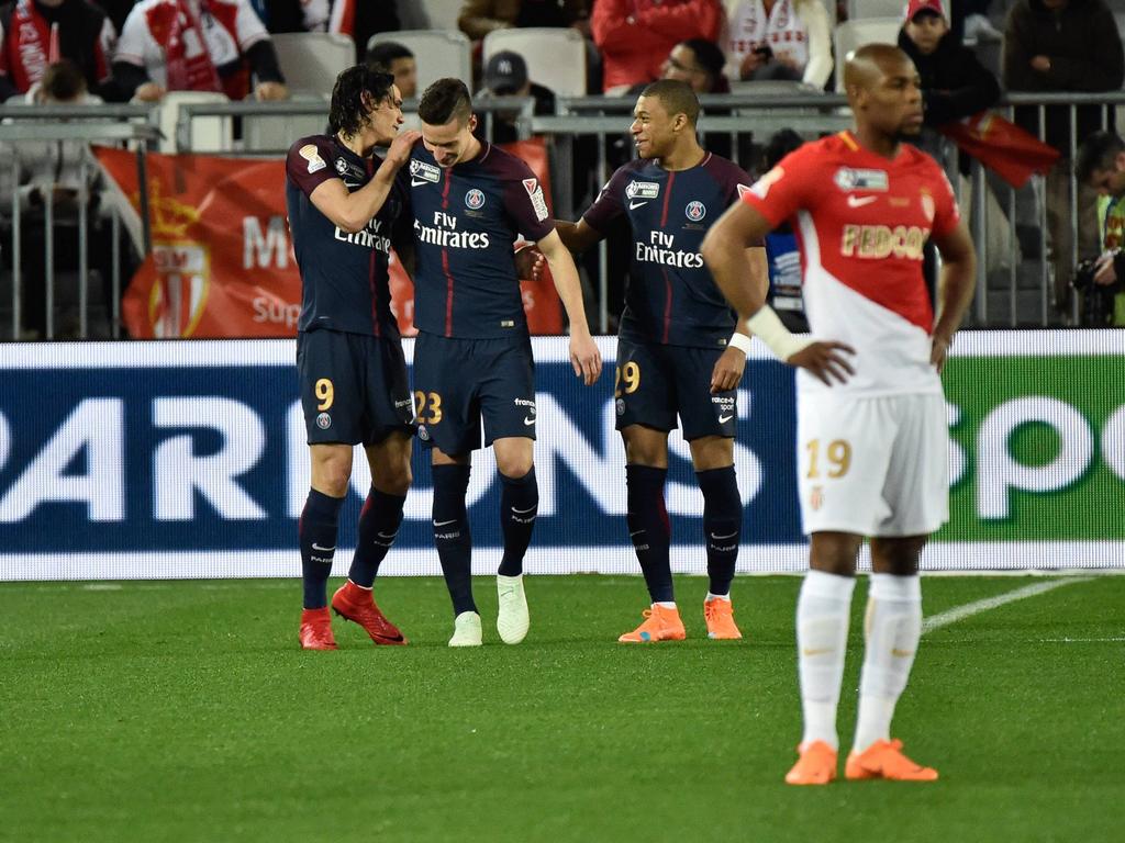 Die Pariser um Julian Draxler ließen Monaco im Ligapokal-Finale keine Chance