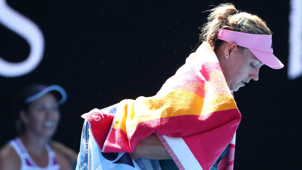 Angelique Kerber scheitert chancenlos im Achtelfinale von Melbourne Angelique Kerber scheitert chancenlos im Achtelfinale von Melbourne