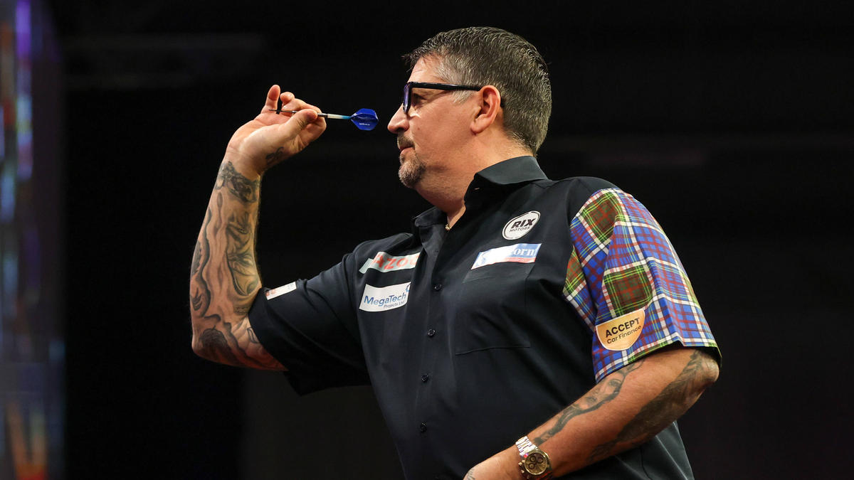 Gary Anderson wartet in der Premier League Darts noch auf einen ersten Saisonsieg