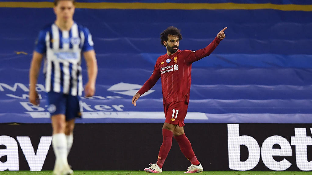 Mo Salah schnürte gegen Brighton & Hove Albion einen Doppelpack