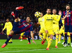Luis Suárez estaba muy cerca de marcar un gol contra el Villarreal en liga. (Foto: Getty)
