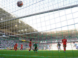 André Hahn hat Borussia Mönchengladbach mit zwei Toren zum Sieg geschossen
