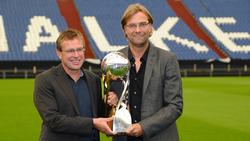 Jürgen Klopp (r.) freut sich auf Ralf Rangnick