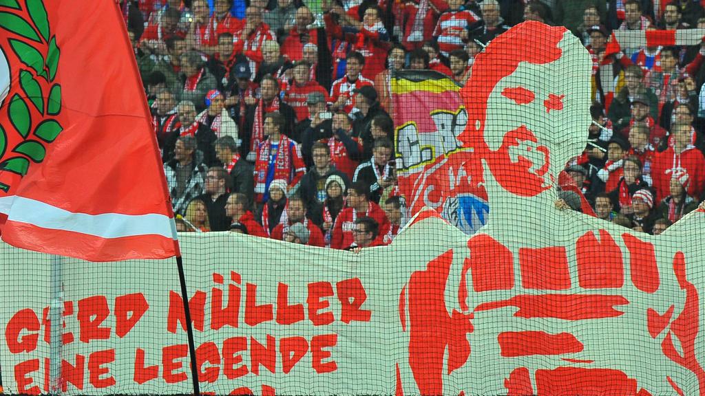 Die Fans des FC Bayern verehren Gerd Müller bis heute Die Fans des FC Bayern verehren Gerd Müller bis heute