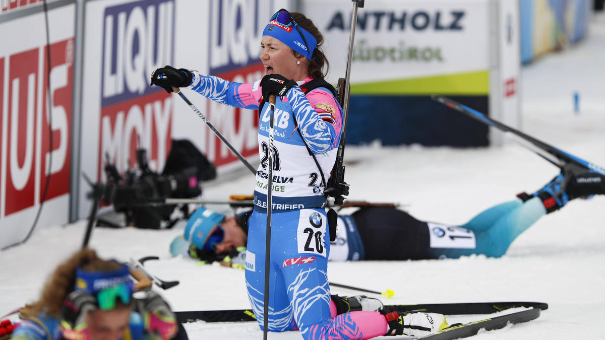 Ex-Biathlon-Weltmeisterin Ekaterina Yurlova-Percht kann die Fragen nach ihrem Rücktritt nicht mehr hören