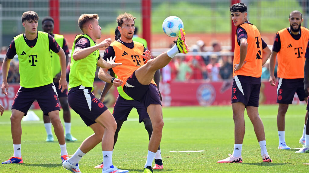 Leon Goretzka im Training des FC Bayern