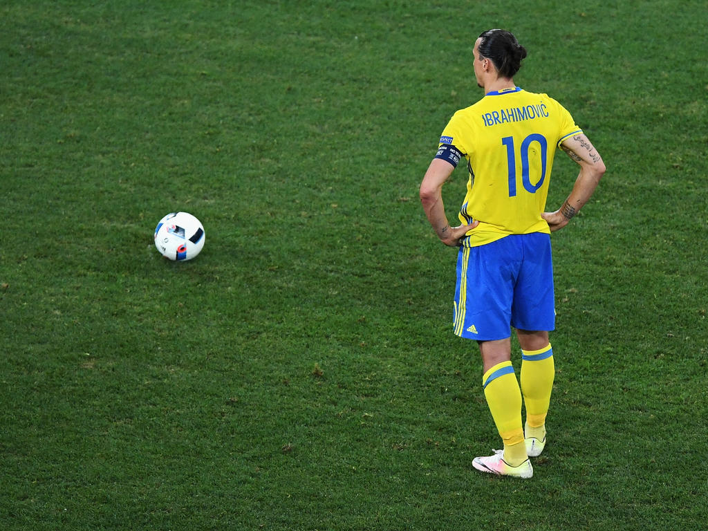 Zlatan Ibrahimovic con la camiseta de Suecia. (Foto: Getty)