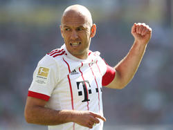 Arjen Robben führte den FC Bayern als Kapitän aufs Feld