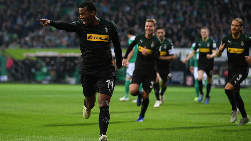 Alassane Pléa erzielte gegen Werder Bremen alle drei Tore für die Borussia