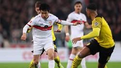 Stuttgarts Wataru Endo (l.) könnte gegen Hertha wieder in die Startelf zurückkehren