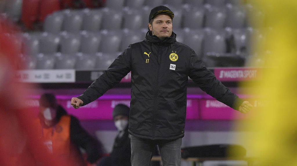 BVB-Trainer Edin Terzic sah sein Team gegen den FC Bayern einbrechen