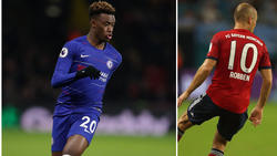 Callum Hudson-Odoi (l.) soll Arjen Robben beim FC Bayern beerben