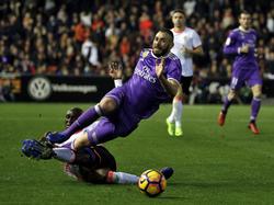 El Real Madrid tropezó en Mestalla contra el Valencia. (Foto. Getty)