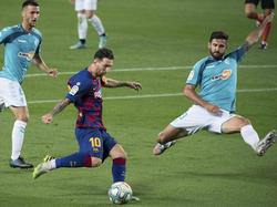 Messi hizo lo que pudo ante Osasuna.