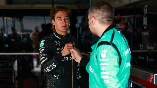 Mercedes-Pilot George Russell wurde im China-Sprint Achter, im Rennen Sechster