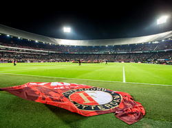 Het stadion De Kuip van Feyenoord is volledig uitverkocht voor Feyenoord-PEC Zwolle in de Eredivisie. (01-11-14)