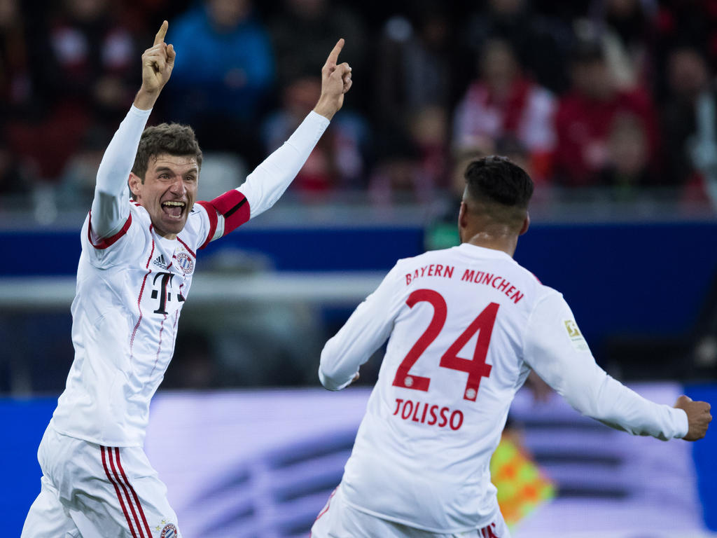Müller freute sich über ein Tor und sein Fohlen