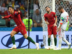 Cristiano Ronaldo (l.) war der Hauptdarsteller beim Remis zwischen Portugal und Spanien