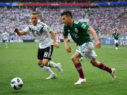 Hirving Lozano (r.) traf beim Gruppenspiel gegen Deutschland zum Sieg
