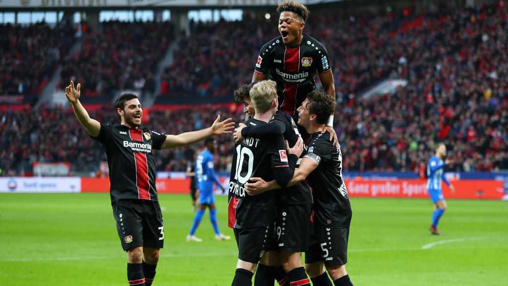 Bayer Leverkusen siegte sicher gegen Hertha BSC